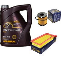 SCT Inspektionspaket 5L Mannol Extreme 5W-40 FüR Peugeot Bipper 1.4