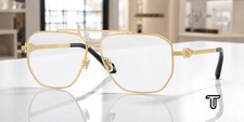 VERSACE VE1307 1002 Gold Demo Lens 57 mm Men's Eyeglasses
