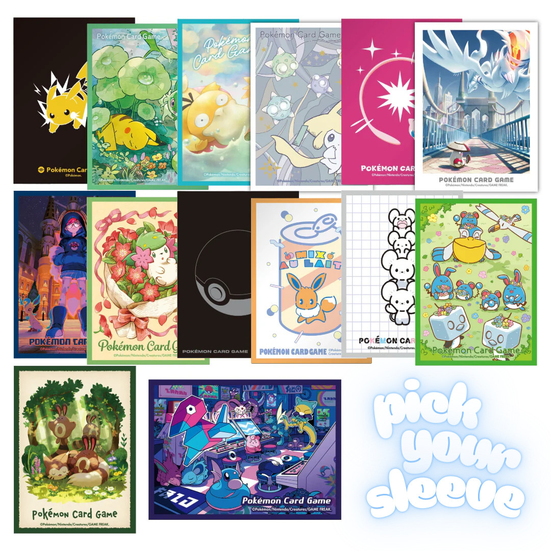 POKEMON CENTER SLEEVES *PICK YOUR SLEEVE* JAPANESE - MULTI BUY DISCOUNTS (2)