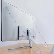 2 Pack Adjustable TV Safety Straps, No-Drill Adhesive Anti-Tip Furniture...