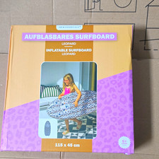 Swim Essentials Aufblasbares Surfboard Leopard 115 x 45 cm, mehrfarbig