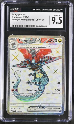 Dragapult ex graded CGC 9.5 for sale on eBay