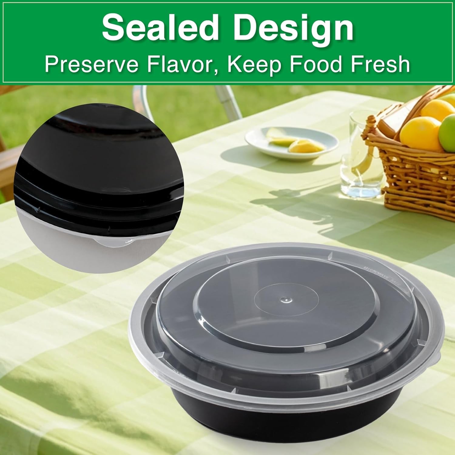 Meal Prep Containers Reusable 10 Pack-29 oz Food Storage Containers with Lids To