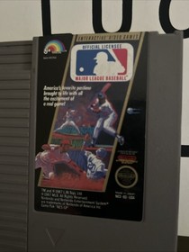 Major League Baseball 1987 MLB NES Video Game Cartridge Works Vintage Nintendo