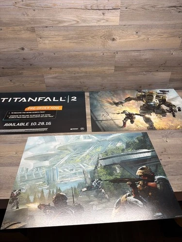 Titanfall 2  GameStop Display Promo Sign Poster