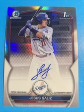 2023 Bowman Chrome - Prospect Autographs Refractor #CPA-JGZ Jesus Galiz /499
