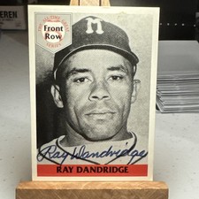 1992 Front Row All-Time Greats Ray Dandridge #1 SIGNED AUTO