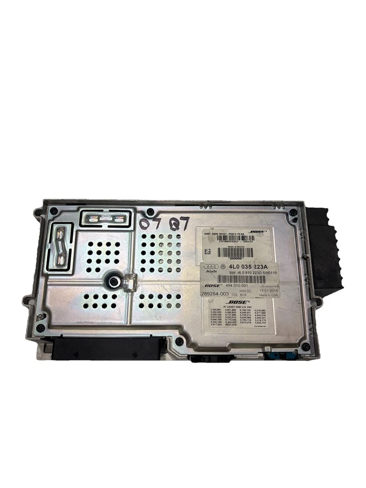 Amplificador de audio radio Audi Q7 Bose 2007-2009 pieza # 4L0035223A Foto 4 de 4