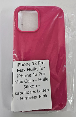 Handyhülle für iPhone 12 Pro Max Case Hülle Silikon Himbeer Pink kwmobile
