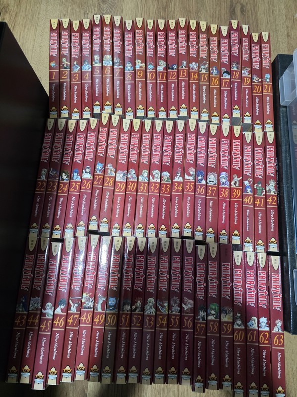 Fairy Tail Manga Volumes 1-63 Complete Set Hiro Mashima English