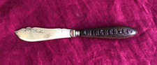 Vintage Wooden Handled Carved Butter Knife / Spreader - WINCHESTER