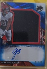 2024 Topps Resurgence - Rookie Patch Autographs Jermaine Burton #RPA-JBU Blue...