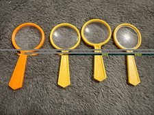 VTG Magnifying Glass Toy Kids Scientist Lot Of 4 Plastic 3  