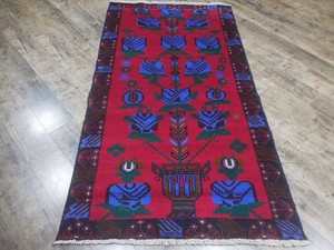 Vintage Turkish Rug,HandMade Anatolian Turkish Geometric Tribal Rug 3.5x6.2 Ft