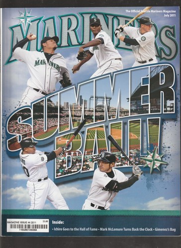Ichiro Suzuki Felix Henandez + Juli 2011 Mariners Magazin Band 22 Nummer 4