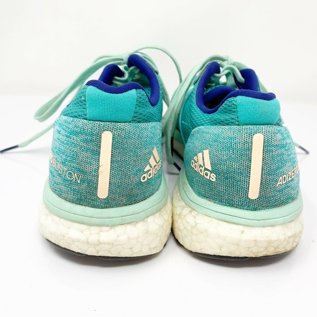 adidas Women's Adizero Boston Marathon 7 BB6498 Aqua White Running Shoes Size 9 for sale online 
