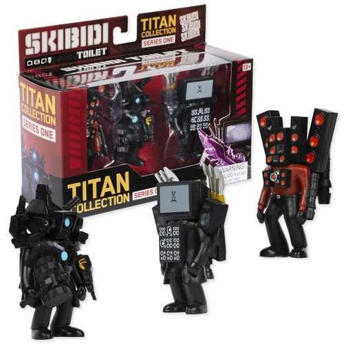 SKIBIDI Toilet Titan 3 Pack – All-New Collectibles, Officially Licensed Toilet M
