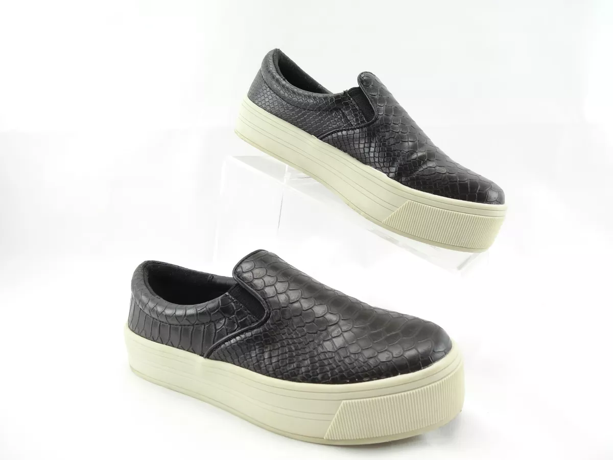 STEVE MADDEN DUPLEXX CROC PRINT BLACK PLATFORM SNEAKERS SZ 9 M eBay