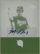 2007 Matt Dominguez TriStar Autograph Rookie Auto Press Plate RC 1/1