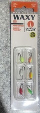 6 pack VMC Waxy Ice Fishing Jigs 1/64oz