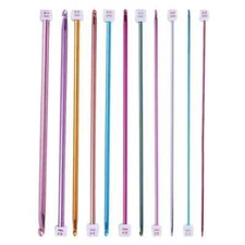 11PCS/Set 2-8mm Crochet Hooks Multicolor Aluminum Knitting Needles Multicolour
