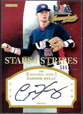 CARSON KELLY 2013 TEAM U.S.A. AUTOGRAPHED ROOKIE CARD #CKL XXX/769! CARDINALS!