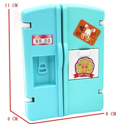 Mini Doll fridge fashion Furniture kitchen Refrigerator For barbie accessories D