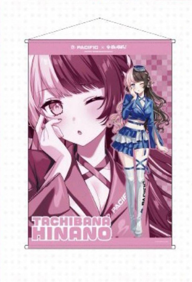 VSPO! ENp Pacific Racing Hina Tachibana Tapestry Sponsor Card eBay