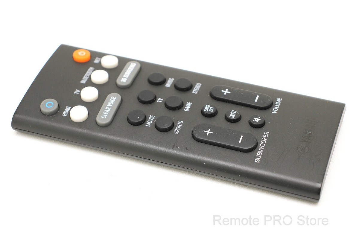 Universal Replacement Remote Control For Yamaha YAS-209 & YAS-109 Sound Bars - No Battery Included