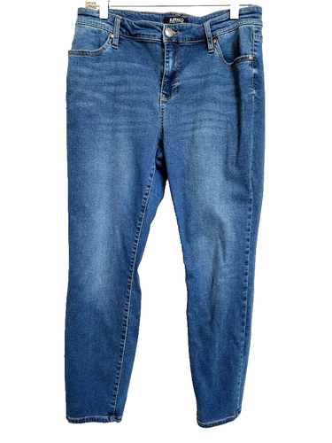 Buffalo David Bitton AVALON Mid-Rise Soft Stretch Ankle Skinny Blue Jeans 10/30