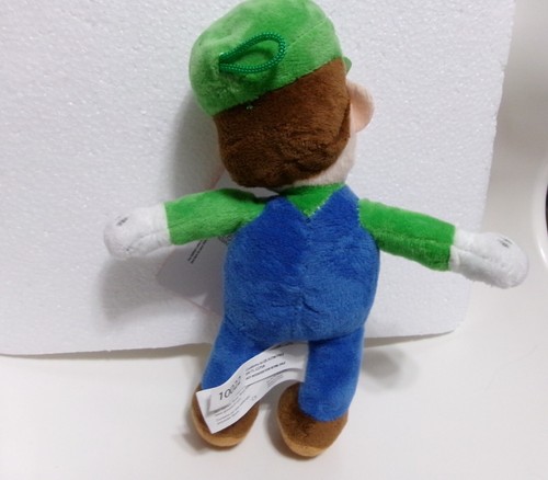 FIGURA DE PELUCHE SUPER MARIO OFICIAL NINTENDO 8" LUIGI - Imagen 2 de 8
