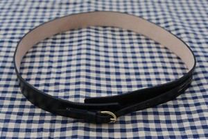 Confederate or Civilian Black Single Buckle Belt