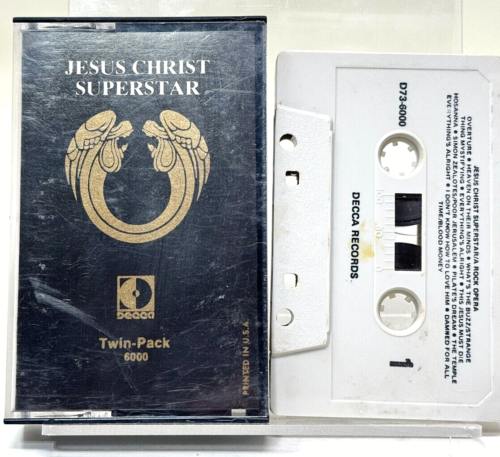 Jesus Christ Superstar — A Rock Opera 1972 Cassette Decca Records D73-6000 - VG