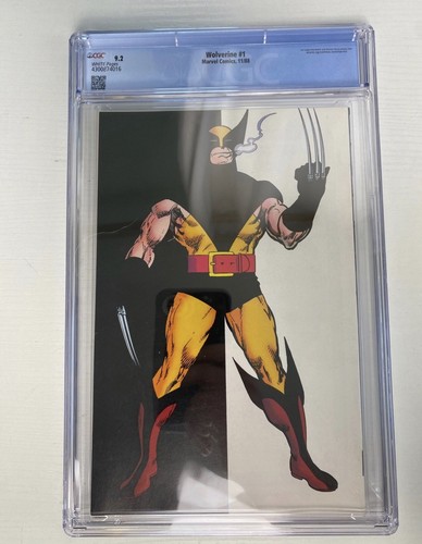 Wolverine #1 CGC 9.2 NM White Pages 1988 1st Appearance Patch John Byrne Marvel - Picture 2 of 2