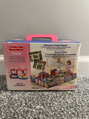 2003 Fisher Price Loving Family Sweet Streets Carousel Merry Go Round Mattel New - Picture 2 of 3