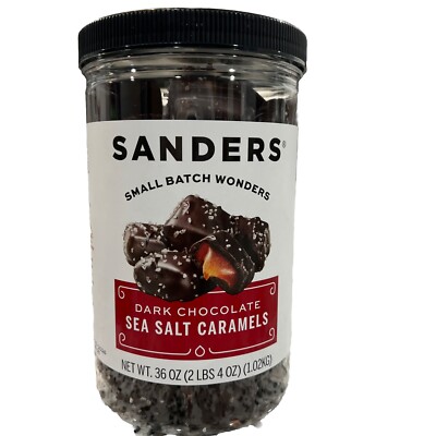 Sanders Dark Chocolate Sea Salt Caramels - 36oz
