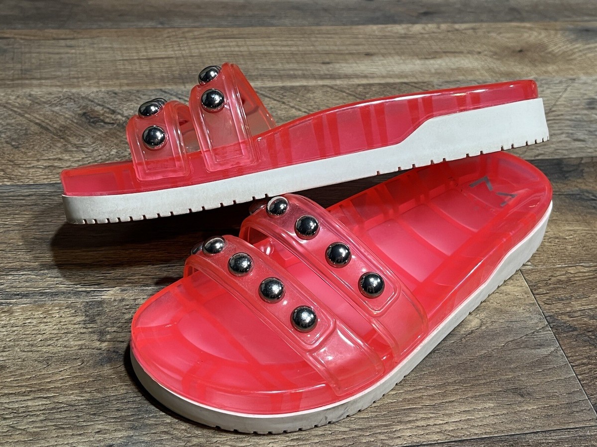 Pink Studded Slide Sandals Marc Fisher Women main image 2
