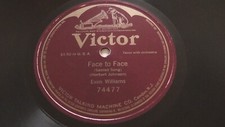 Evan Williams 78rpm Single 12-inch Victrola Records #74477 Face To Face 