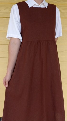 brown linen rayon blend u pick size 