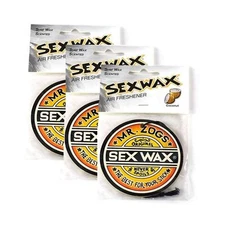 Sex Wax Air Fresheners  Coconut Scented Cars Nice Smell 3 Pck Limited Edition