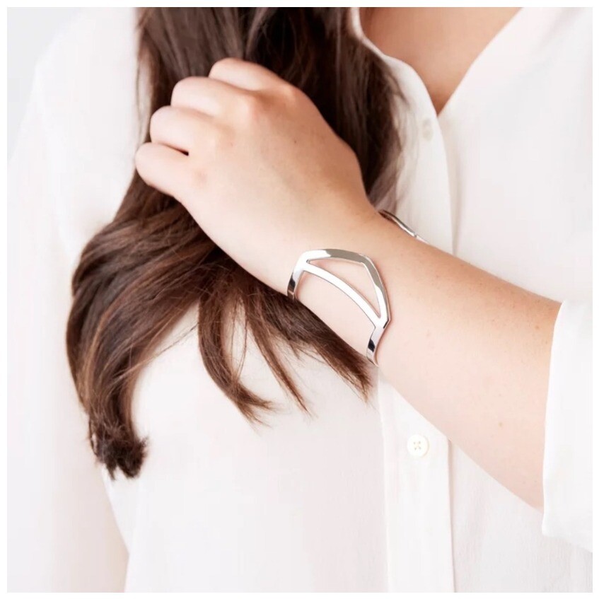 Jules Smith Jane Cuff Bracelet Silver