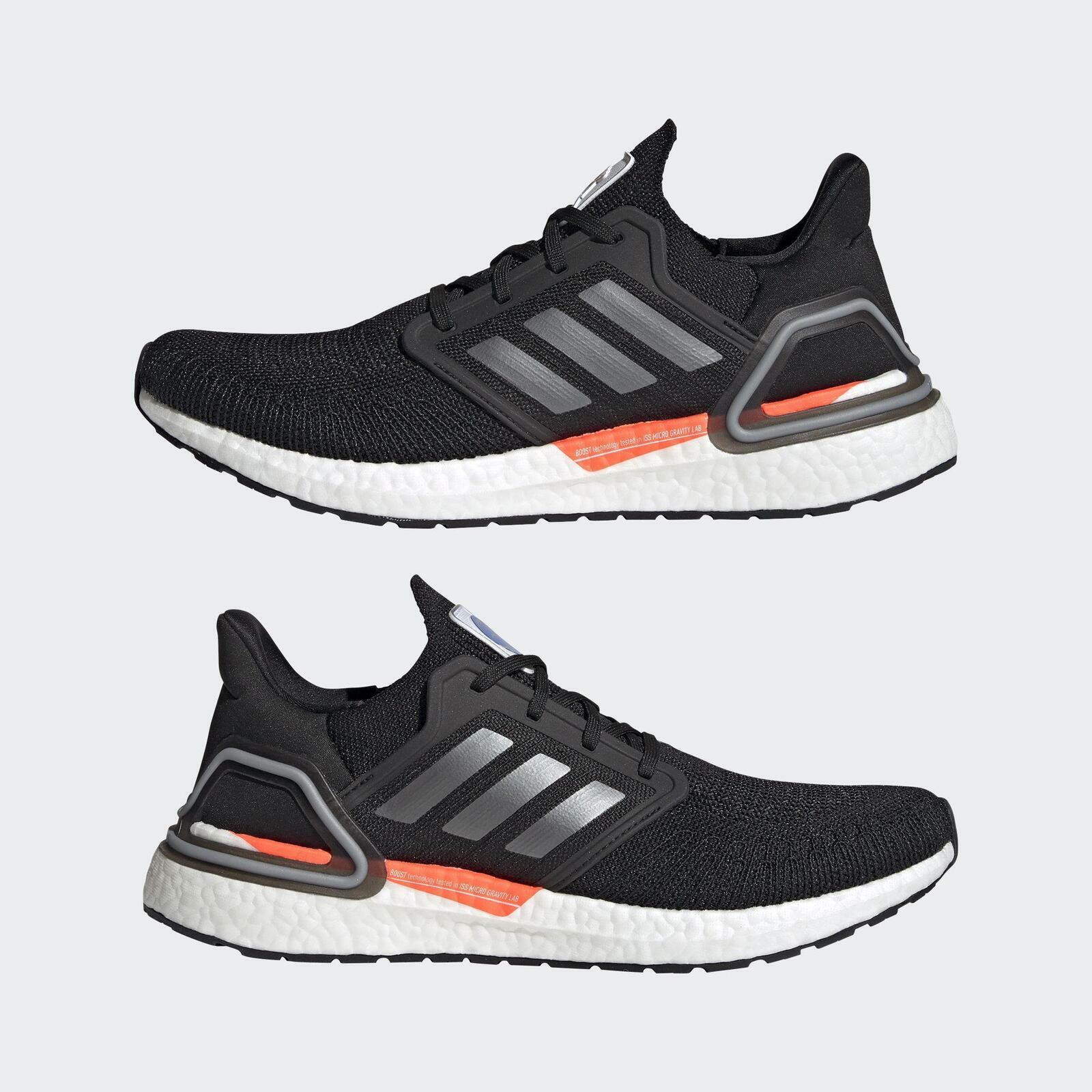 Adidas Ultraboost 20 [FX7979] Men Running Shoes Black/Iron Metallic | eBay