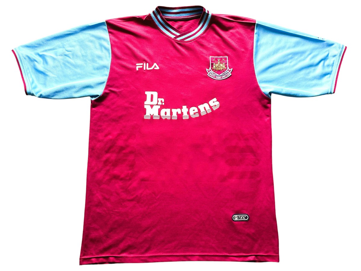 FILA West Ham United DI CANIO 10 シャツ 1999-01 West Ham Home Shirt Di Canio 10 FILA [Excellent] XL