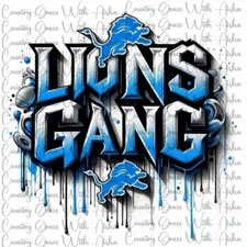 Sublimation Print Transfer Lions Gang Ready to Press Paper Ink Heat Transfer