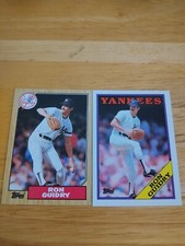 1987 Topps Ron Guidry #375 & 1988 Topps Ron Guidry #535 New York Yankees