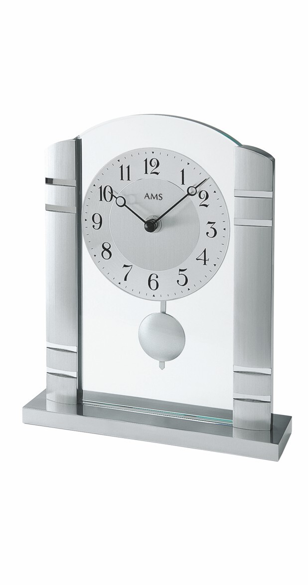 Modern clock with quartz movement from AMS AM T1118 NEW