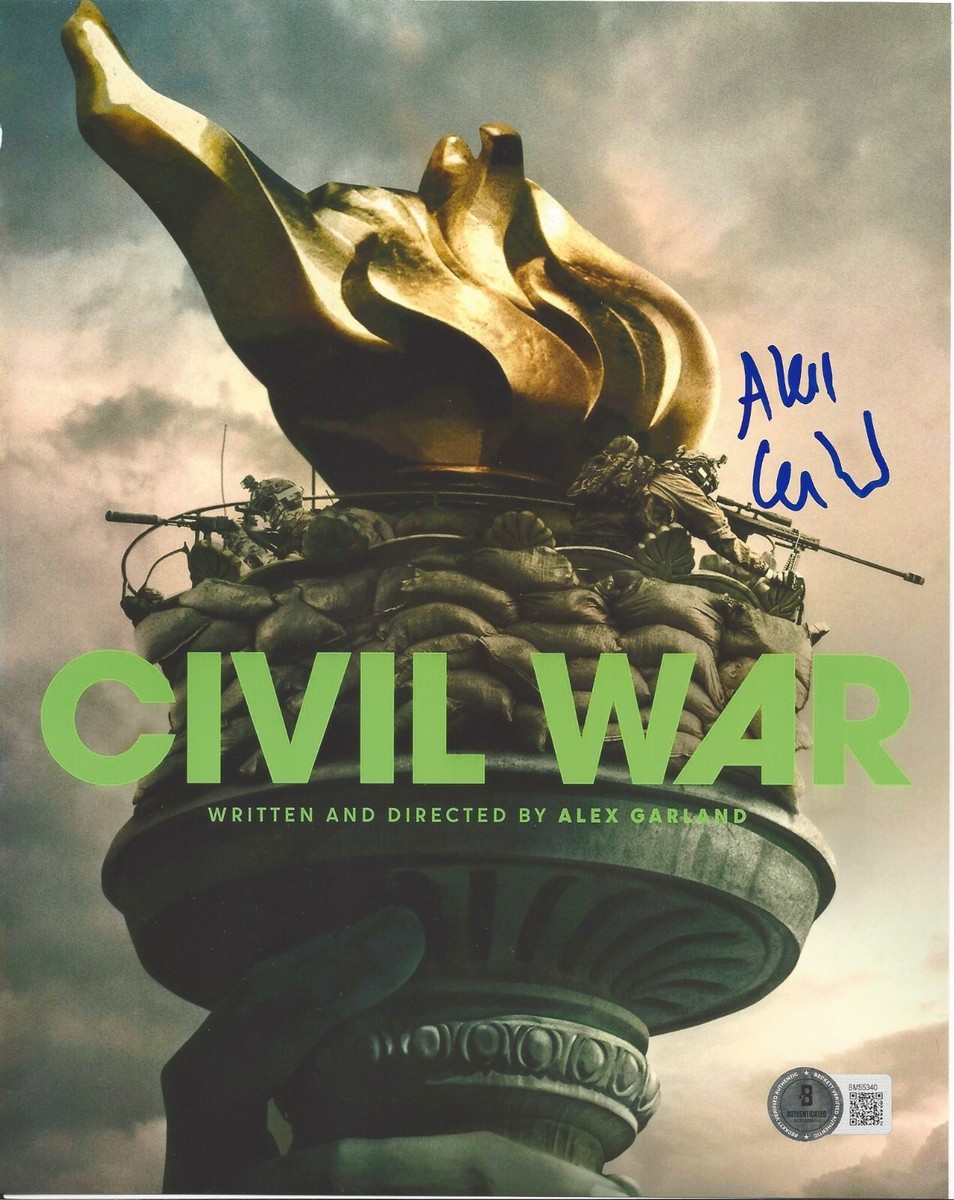 DIRECTOR ALEX GARLAND SIGNED 'CIVIL WAR' 8x10 MOVIE PHOTO BECKETT