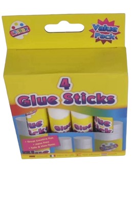 Klebestift sicher & ungiftig 1er Pack 4er sortiert hochwertig 2x36g 2x8g