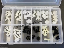 60 Interior Door Trim Plastic Panel Retainers Clips Kit Ford Truck F-150 & F-250