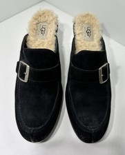 Ugg Australia Isabella S/N 5565 Black Suede Mule-Clog Size 9.5